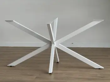 Këmbë metalike për tavolinë, ngjyrë e bardhë, model Ahtapot, Skye Decor