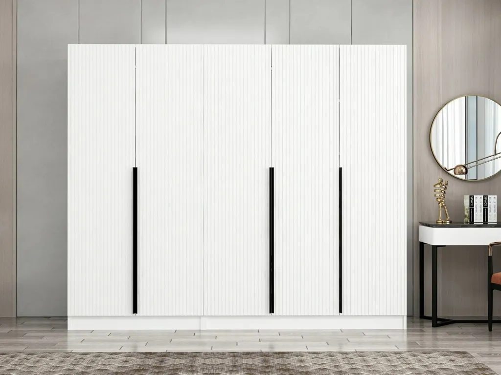 Dollap Skye Decor, Kale Plus, i bardhë, 225x210x52cm - 2