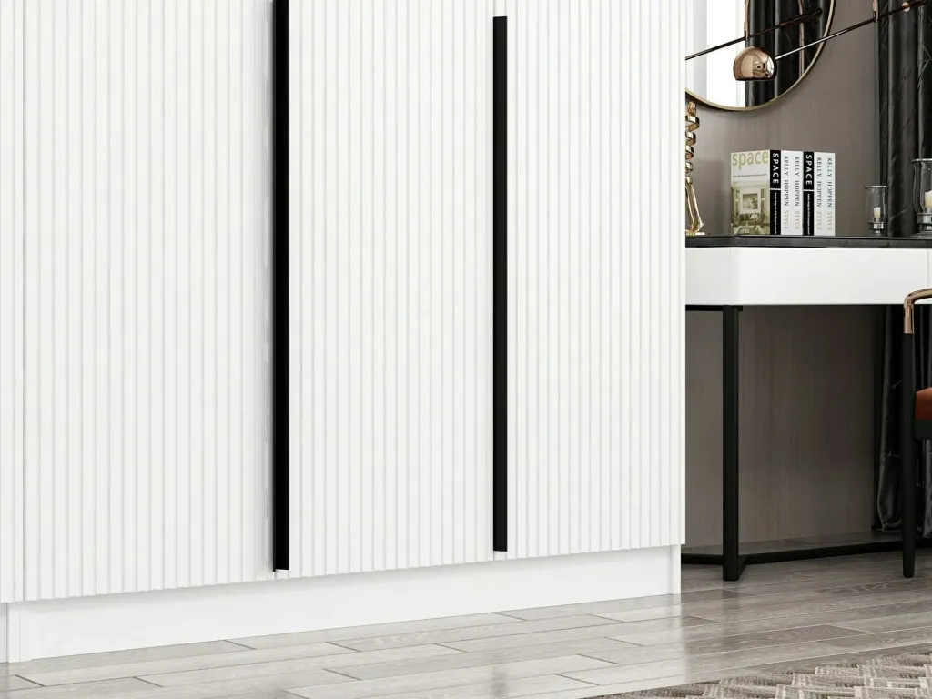 Dollap Skye Decor, Kale Plus, i bardhë, 225x210x52cm - 4