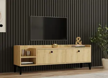 Komodë për TV, ngjyrë lisi Sapphire, Skye Decor, Heflin
