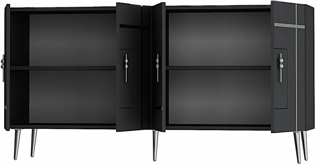 Konsol Skye Decor, Line KB150, antracit, argjend - 7