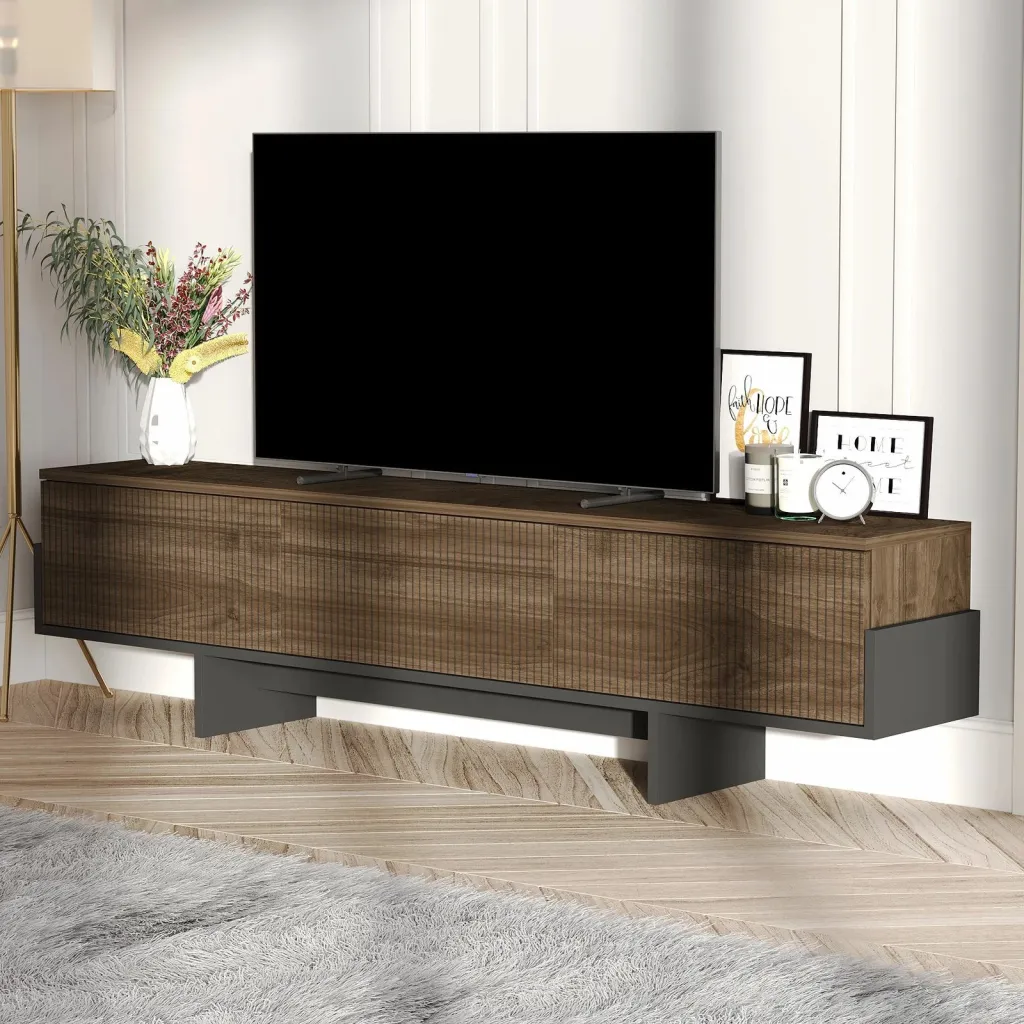 Komodë TV Skye Decor, Hege, ngjyrë arre, e zezë - 3