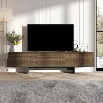 Komodë TV Skye Decor, Hege, ngjyrë arre, e zezë