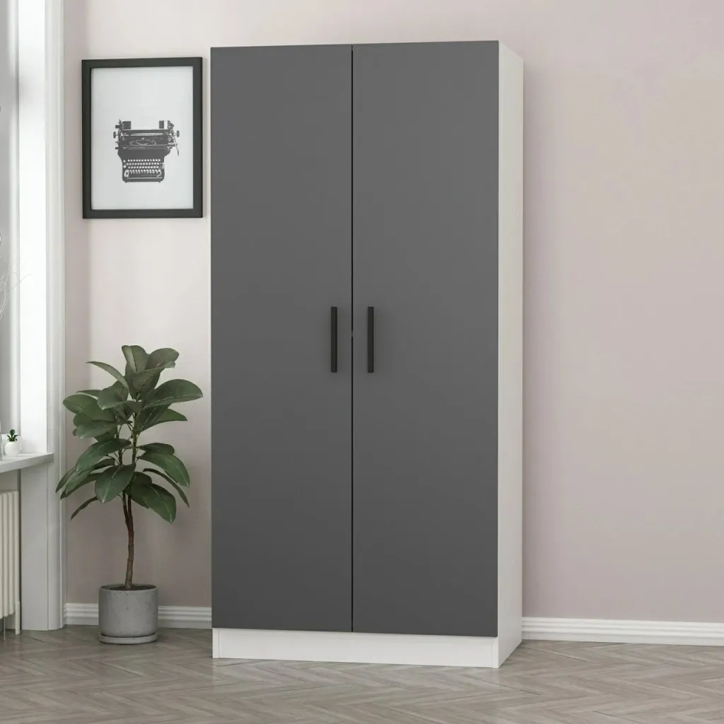 Dollap Skye Decor, anthracite e bardhë, 210cm - 3