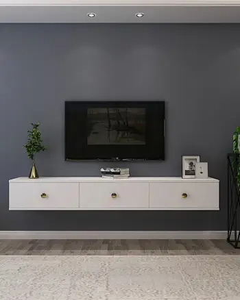 Komodë TV Skye Decor, Zuzu 180, e bardhë