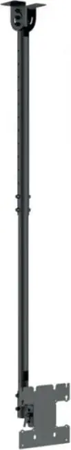 Mbajtës tavani HAGOR 8600, për monitor 24-32", rregullim lartësie, kapacitet 50 kg, i zi