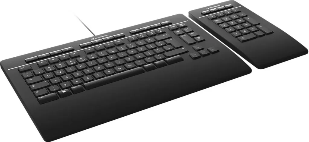 Tastierë 3Dconnexion Keyboard Pro, AZERTY, me numpad, e zezë - 3