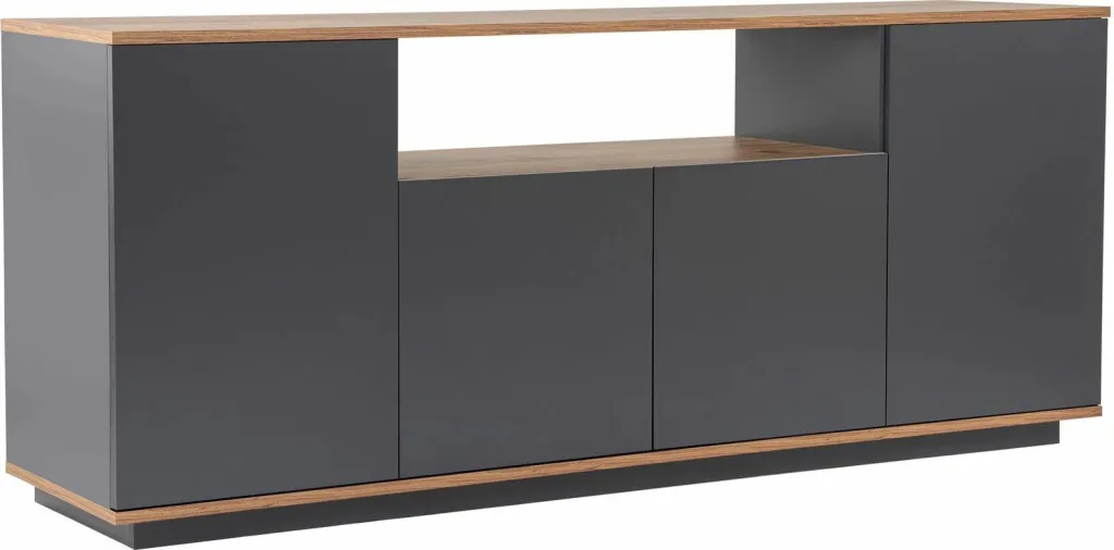 Konsol Skye Decor, ngjyrë antracit dhe Atlantic Pine - 6