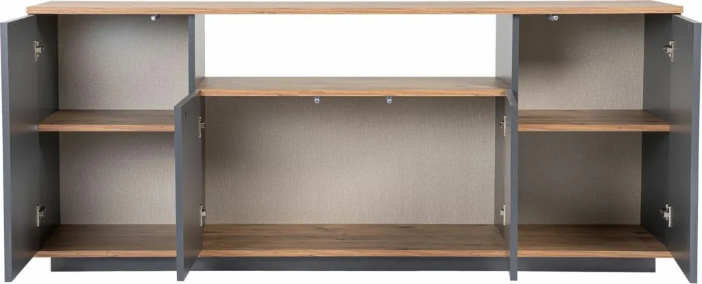 Konsol Skye Decor, ngjyrë antracit dhe Atlantic Pine - 7
