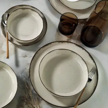 Set darke (18 pjesë), Hermia Concept, MOD18Y2730P02, ngjyrë kanellë
