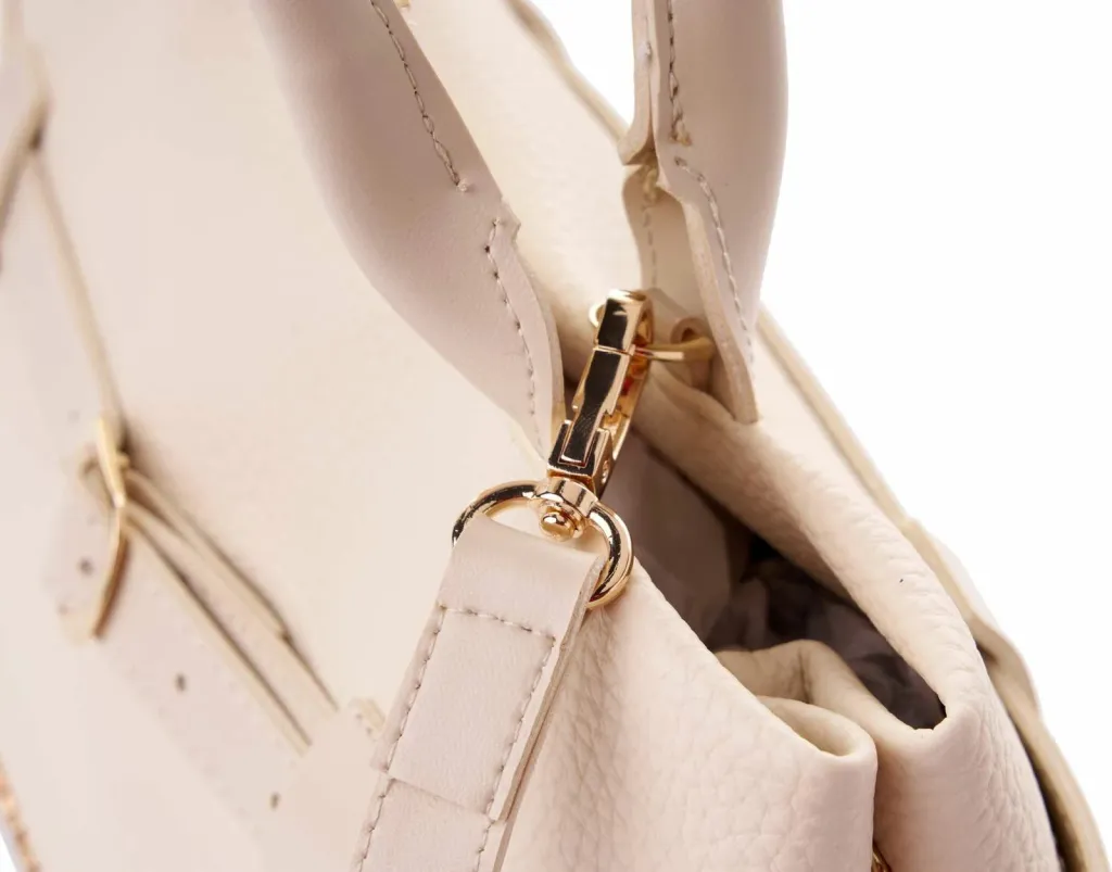Torbë tote Vince Camuto, Vittoria Mini, krem - 12