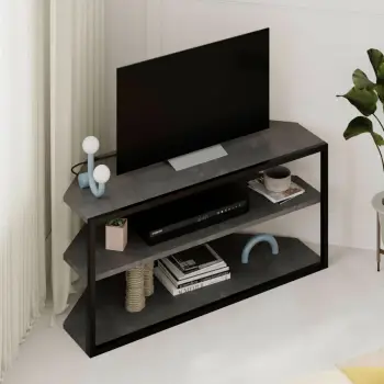 Komodinë TV, ngjyrë gri retro, Skye Decor, Echo