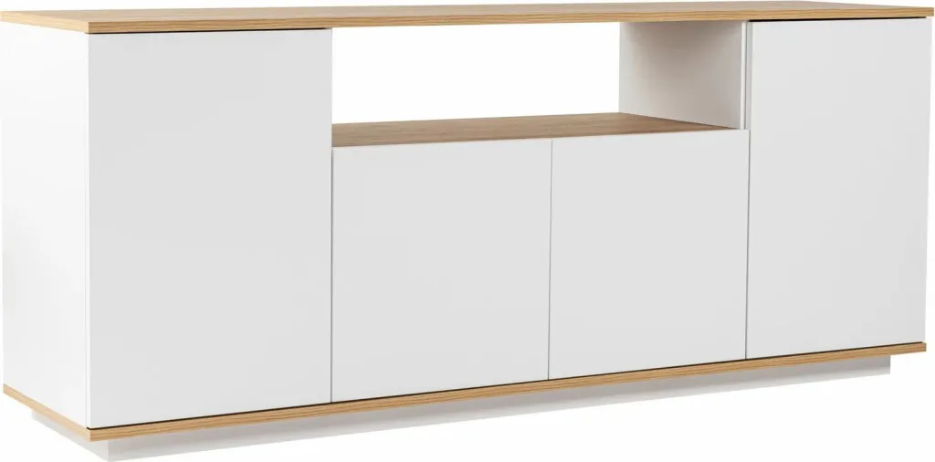 Konsol Skye Decor, Arista, e bardhë, lisi Cadiz - 6