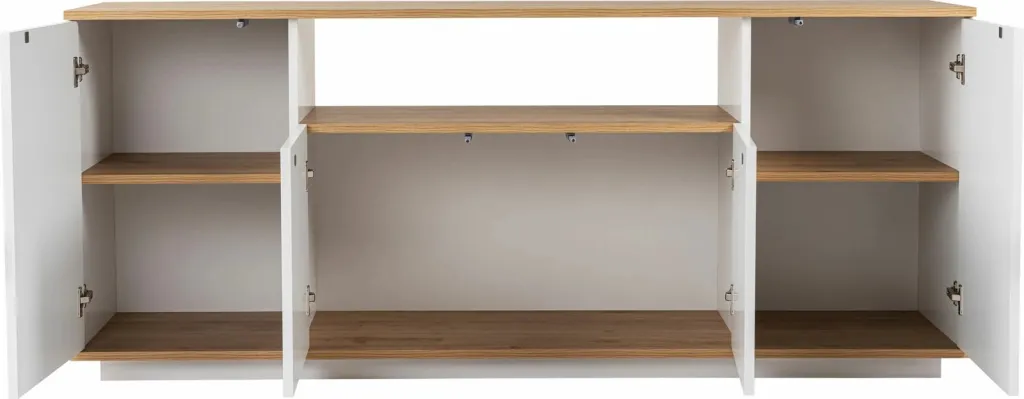 Konsol Skye Decor, Arista, e bardhë, lisi Cadiz - 7
