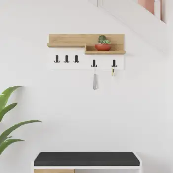 Varëse palltosh Skye Decor, Harmon, ngjyrë lis dhe e bardhë