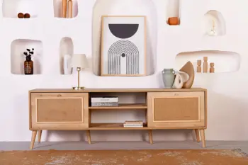 Komodë TV Skye Decor, jute, 180cm