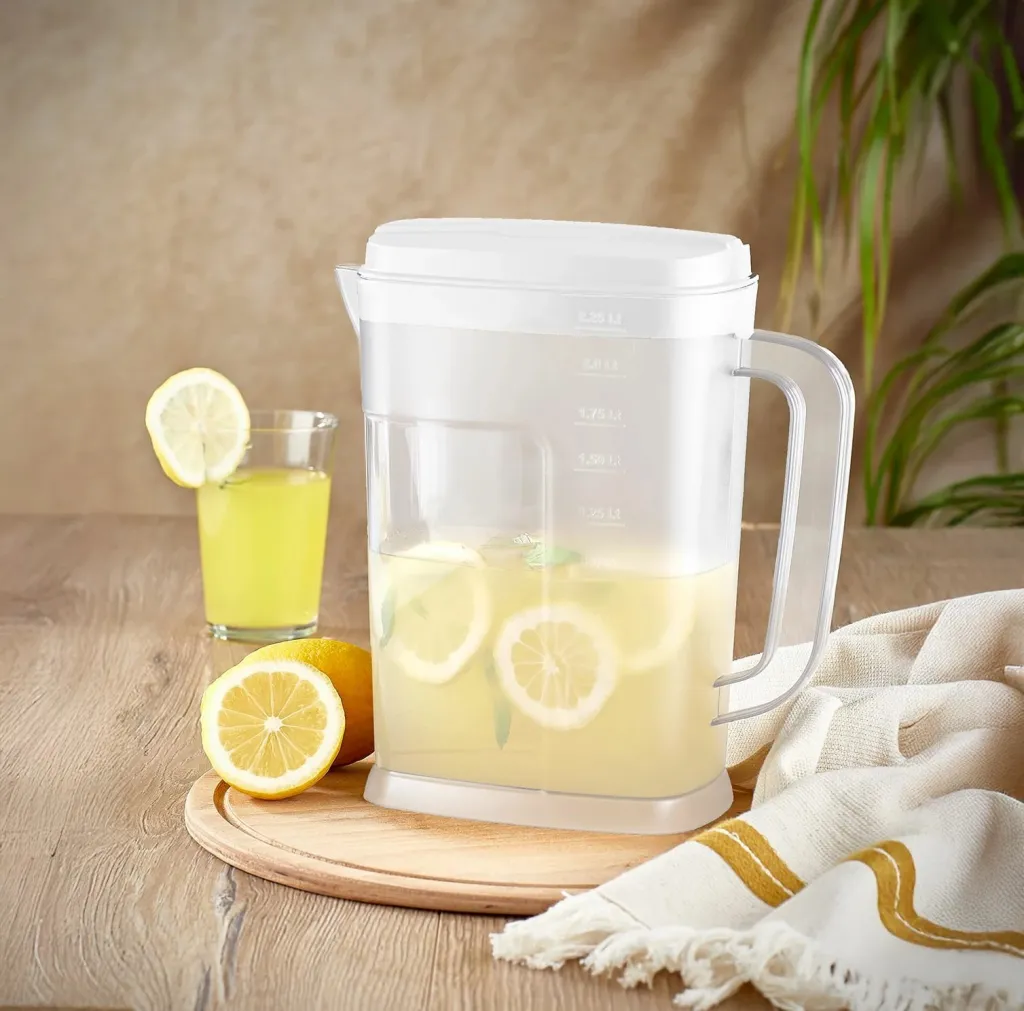 Shishe plastike e madhe, transparente dhe e bardhë, 2250ml (6 copë), Hermia Concept - 1