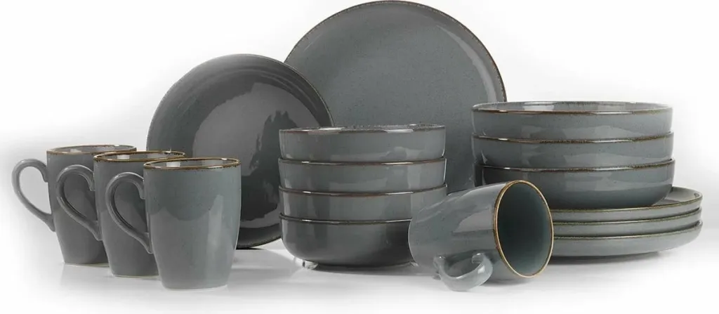 Set darke 16 pjesësh, Hermia Concept, gri, MOD16Y2730P01 - 3