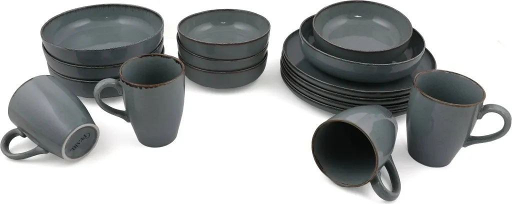 Set darke 16 pjesësh, Hermia Concept, gri, MOD16Y2730P01 - 5