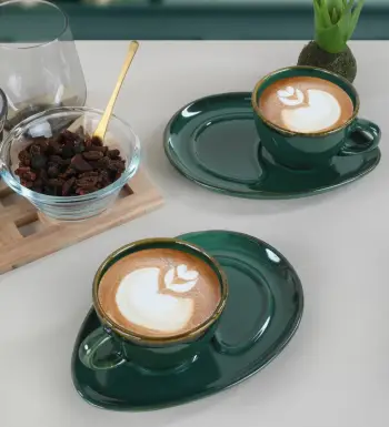 Set filxhanash kafeje (4 copë), Hermia Concept, jeshile, ST606004FRA5A839700MAGD200