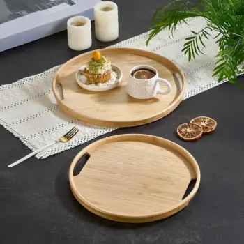 Set tabakash bambuje, 2 copë, Hermia Concept, Acero-32112
