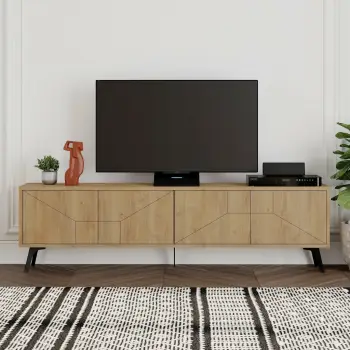 Komodë për TV Skye Decor, ngjyrë lisi, Dune