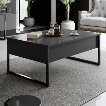Tavolinë kafeje Skye Decor, Luxe, antracit, e zezë