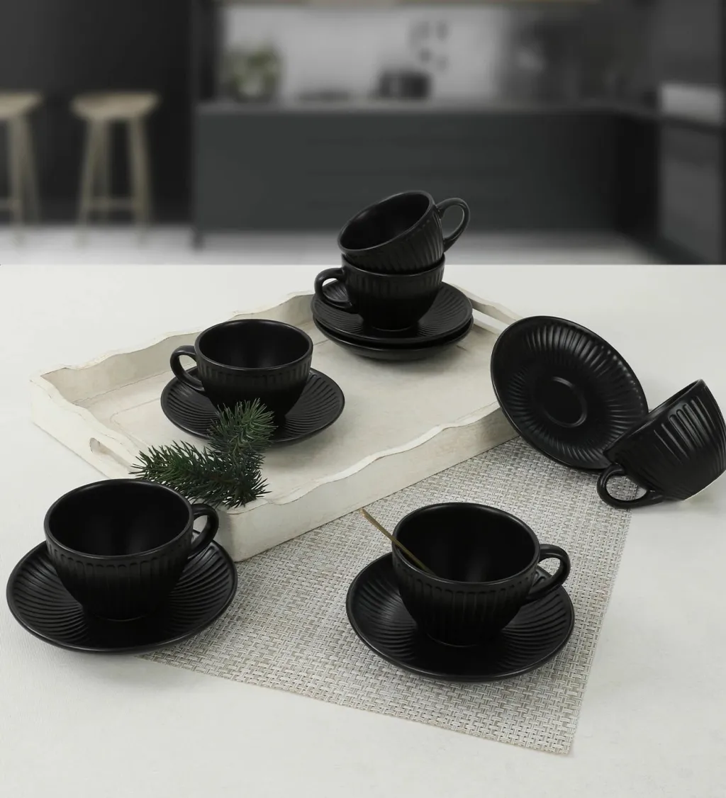 Set filxhanësh çaji (12 copë), Hermia Concept, TC057012F956A000000MATT300 - 1