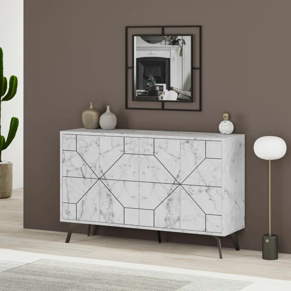 Konsolë Skye Decor, Dune - Carrara - 1