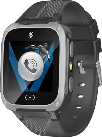Smartwatch KIDI Basic për fëmijë, KW_M_BSC_C, 400 mAh, Ekran TFT, zi