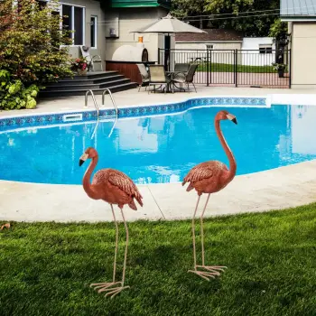 Set dekorativ për kopsht, 2 copë, flamingo, Evila Originals