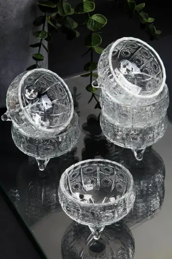 Set tasash prej qelqi (6 copë), Hermia Concept, İP-AHE6B - Eye Plain