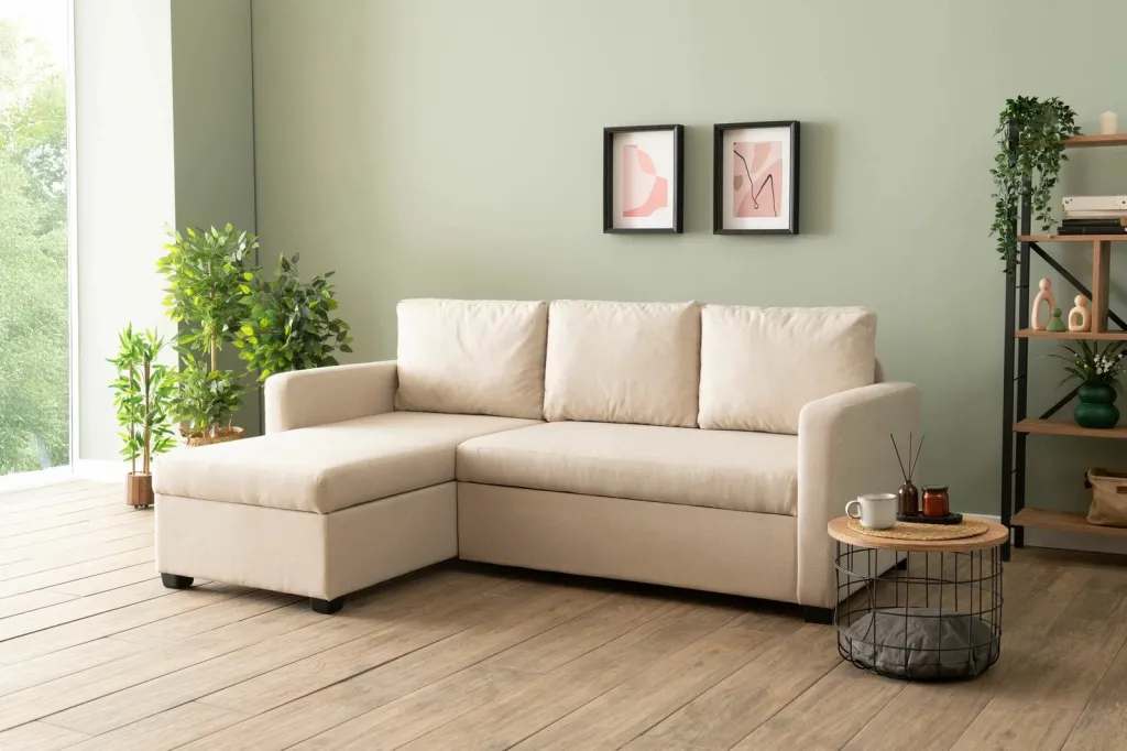Kënd-sofë krevati Atelier del Sofa, ngjyrë krem, Kado - 2
