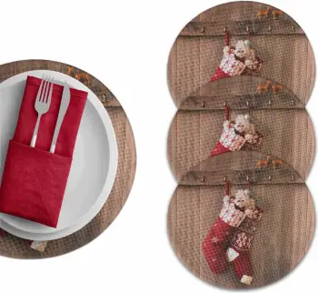 Set nënshtruesish tavoline Hermia Concept, shumëngjyrësh, 4 copë, 37cm