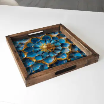 Tabaka druri, shumëngjyrëshe, Evila Originals, REF049, 35x35x4 cm