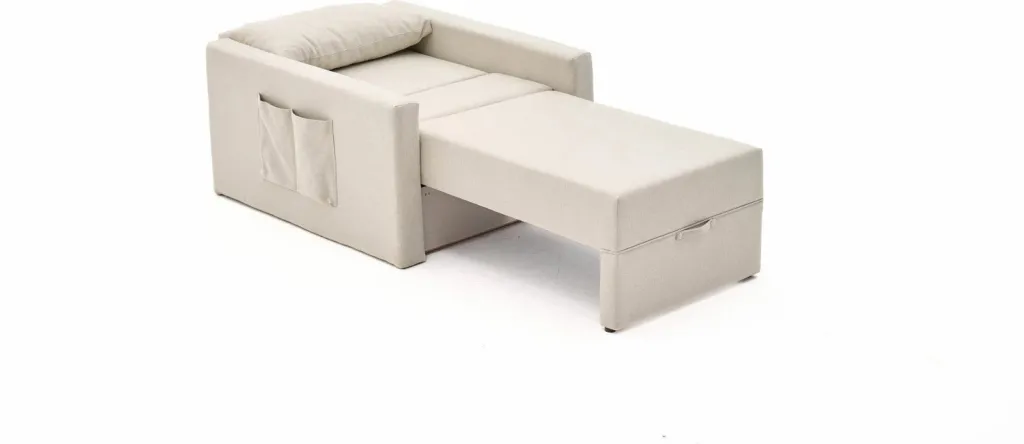 Krevat-karrige një vendi, Atelier del Sofa, Saros, krem - 5