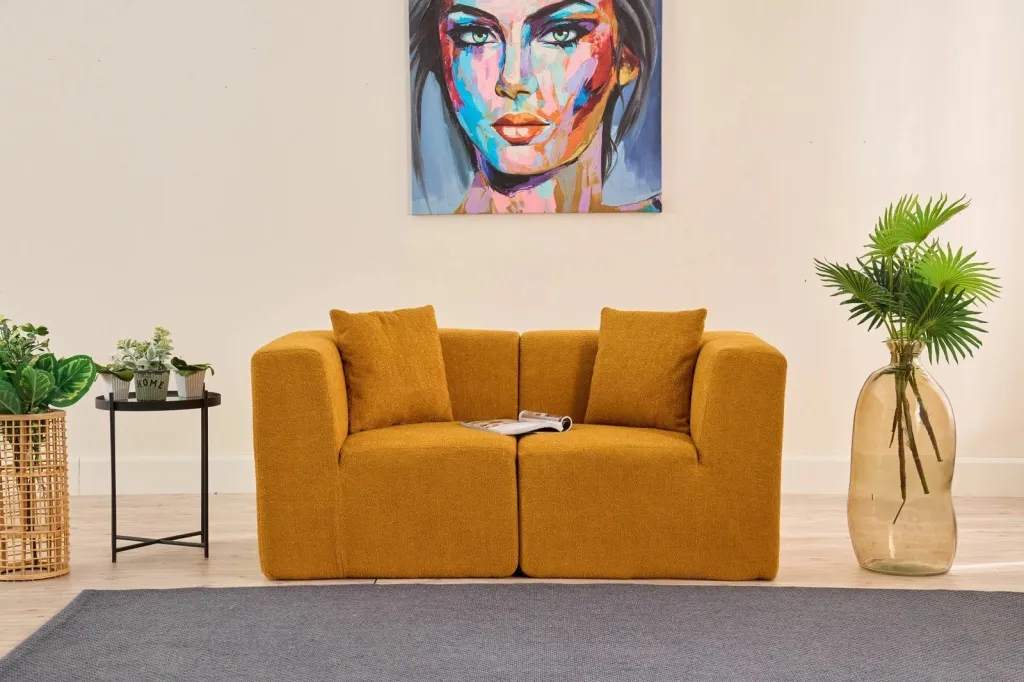 Divan dy ulëshe, ngjyrë portokalli, Atelier del Sofa, Raks - 1