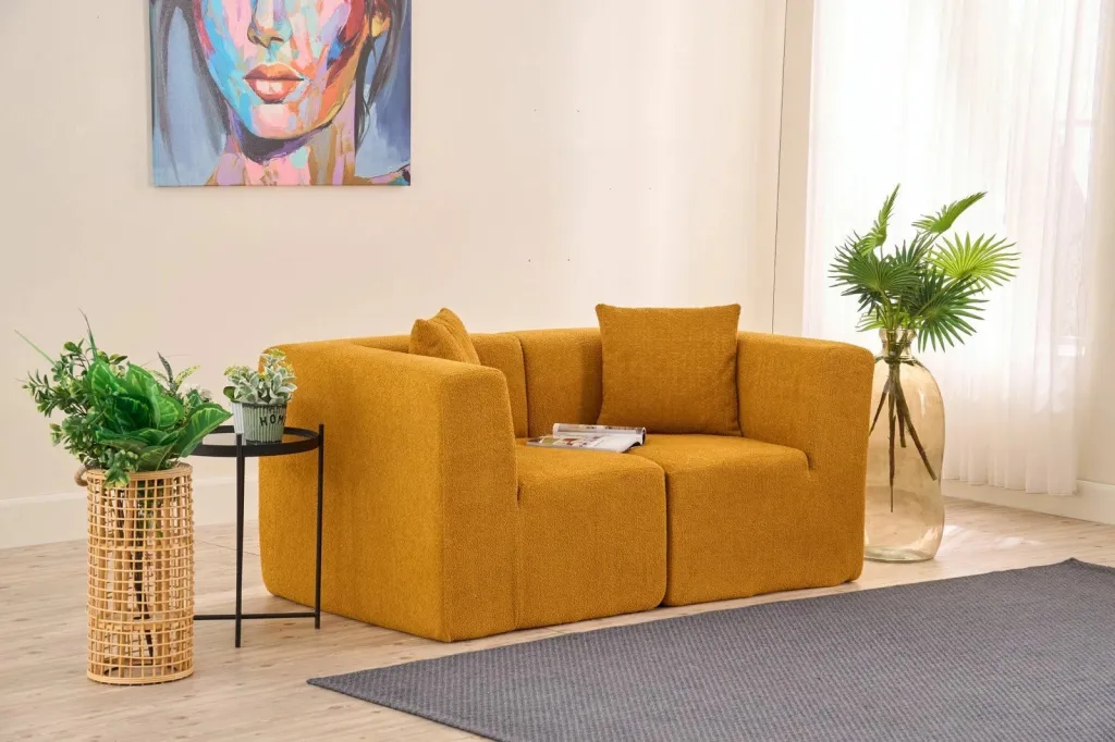 Divan dy ulëshe, ngjyrë portokalli, Atelier del Sofa, Raks - 2