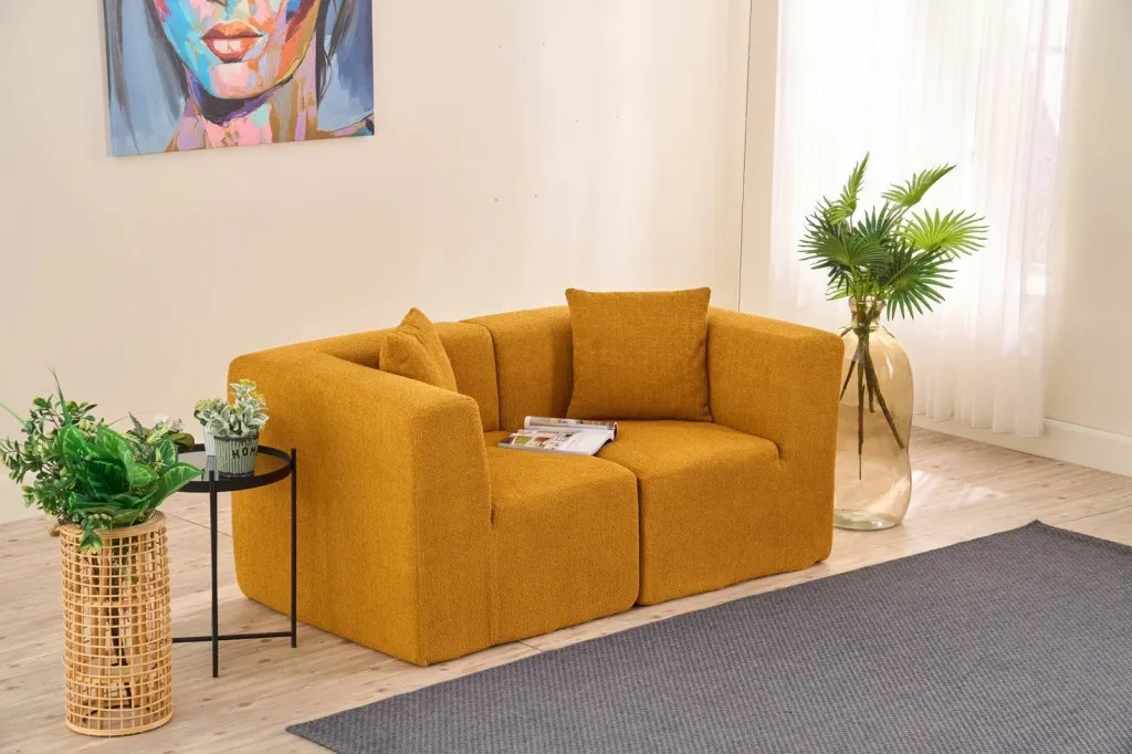 Divan dy ulëshe, ngjyrë portokalli, Atelier del Sofa, Raks - 3
