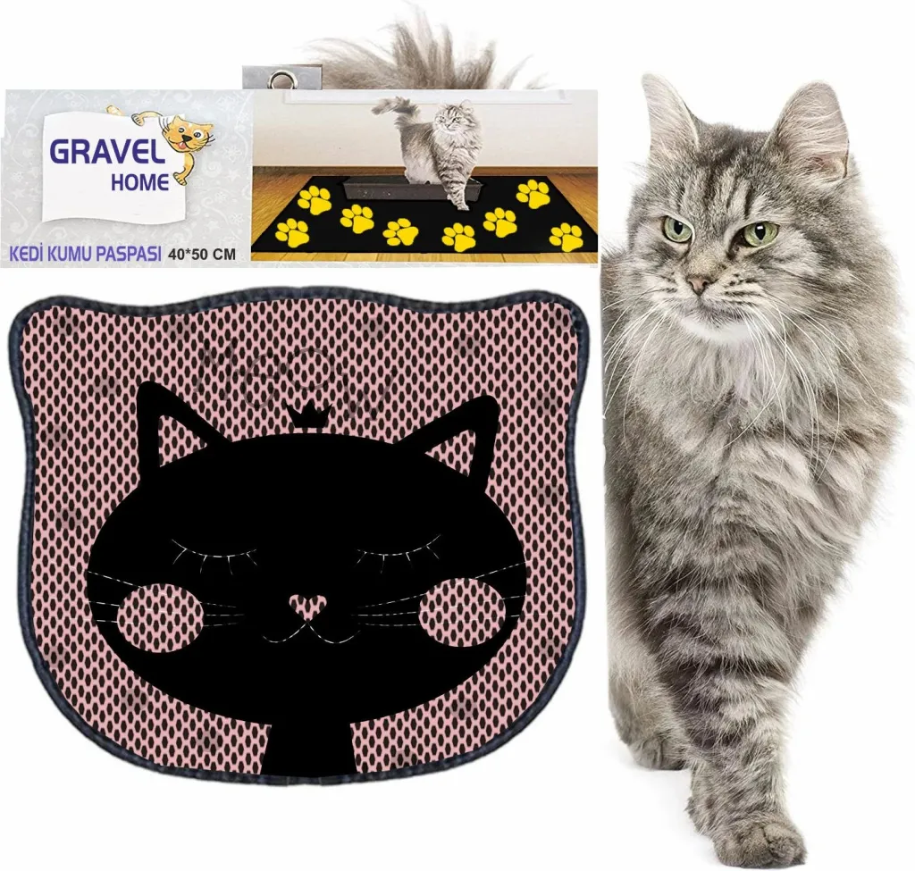 Tapet për rërë mace, shumëngjyrësh, Paws & Whiskers, Kdkafa0228, 40x50cm - 2