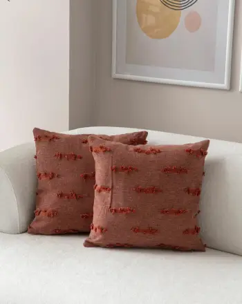 Set mbulesash për jastëkë (2 copë), Evila Originals, Tuffet - Tile Red v7