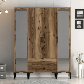 Dollap garderobe, ngjyrë arre, Skye Decor, Kumsal RTR
