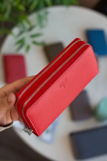 Portofol unisex Zoozie Bags Orleans, i kuq