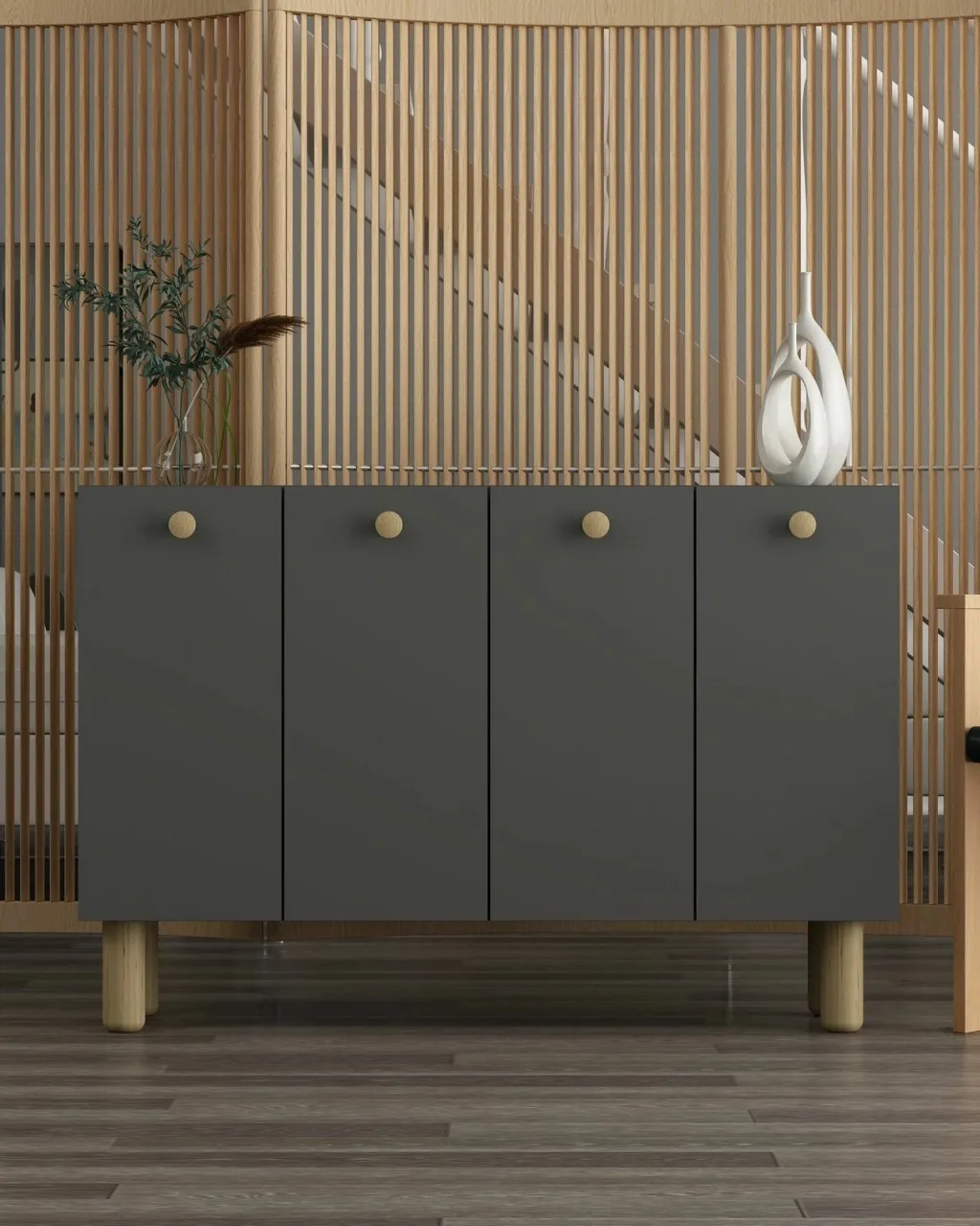 Konsol Skye Decor, Ilay Bohem, anthracite, sapphire oak - 1