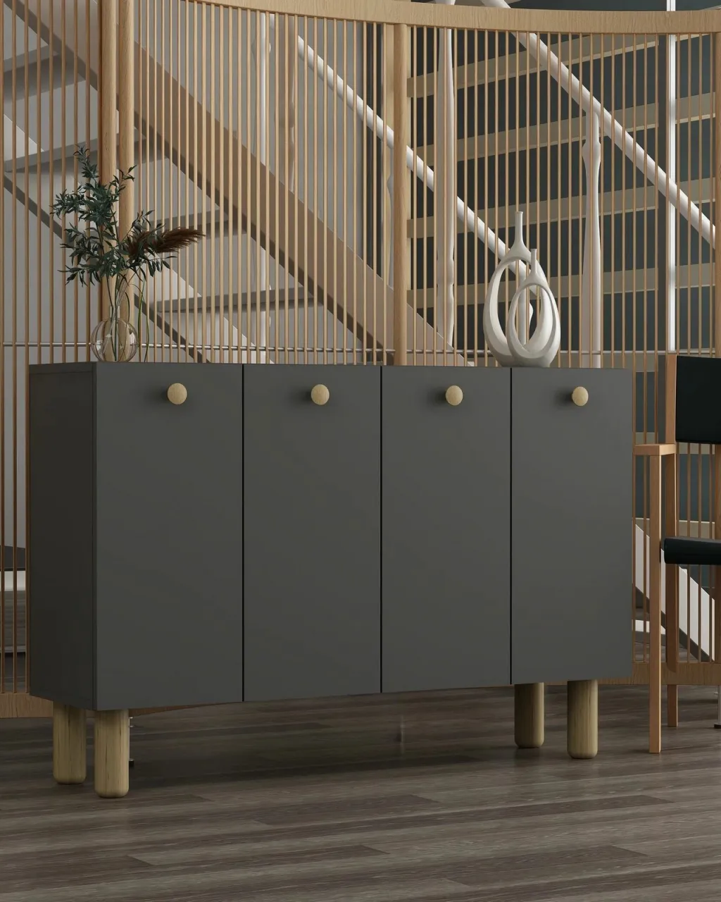 Konsol Skye Decor, Ilay Bohem, anthracite, sapphire oak - 2