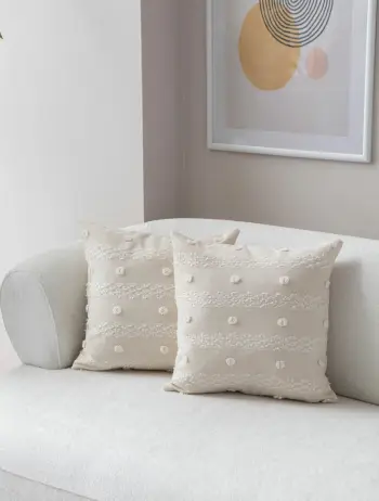 Set mbulesash për jastëkë (2 copë), Evila Originals, Tuffet, krem v5