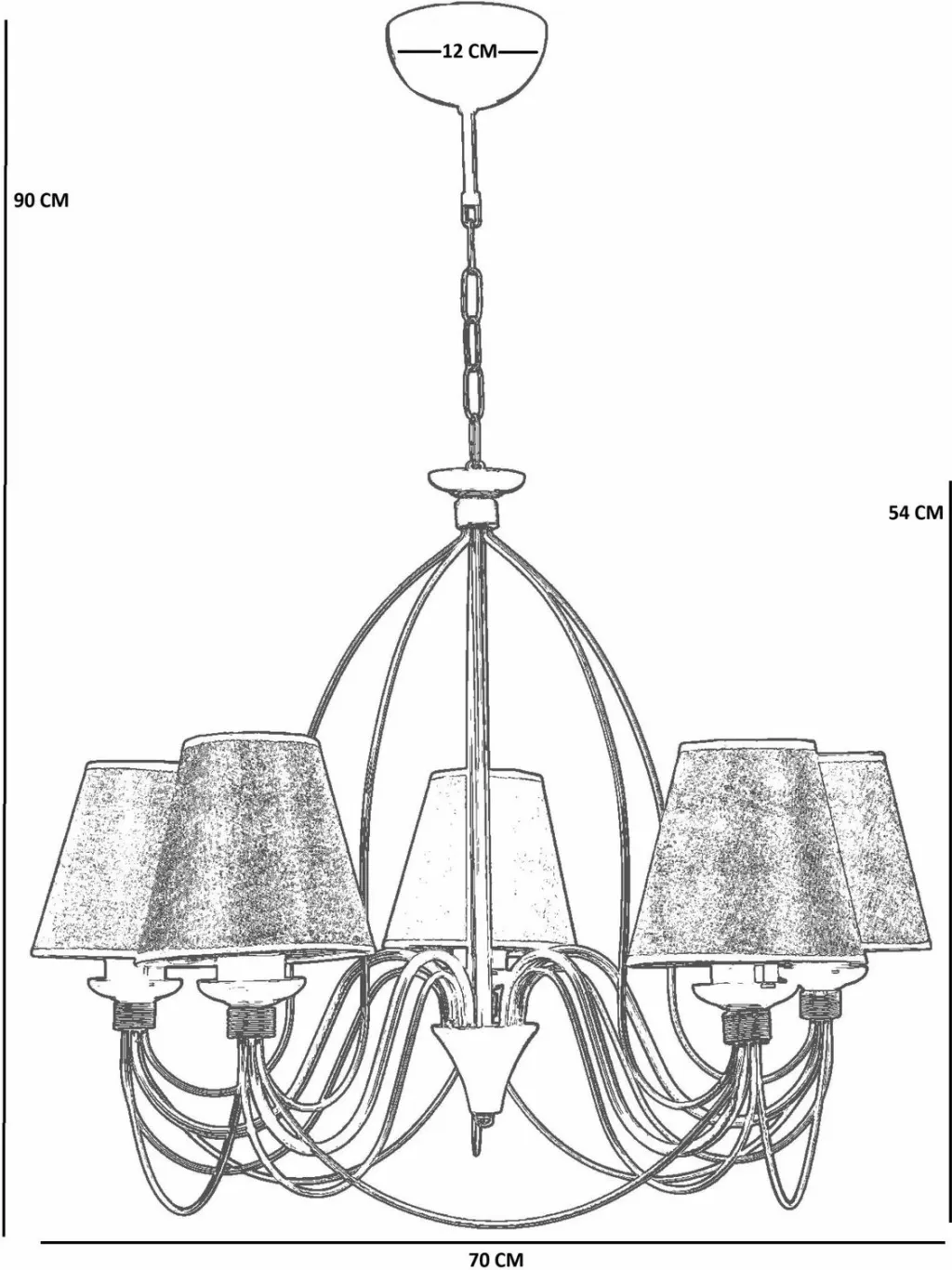 Llambadar Opviq, 8992-5, ngjyrë gri - 4