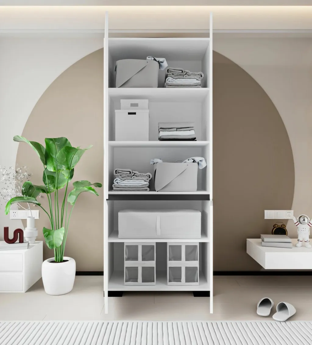 Dollap Skye Decor, Floransa 90, i bardhë, antracit - 3