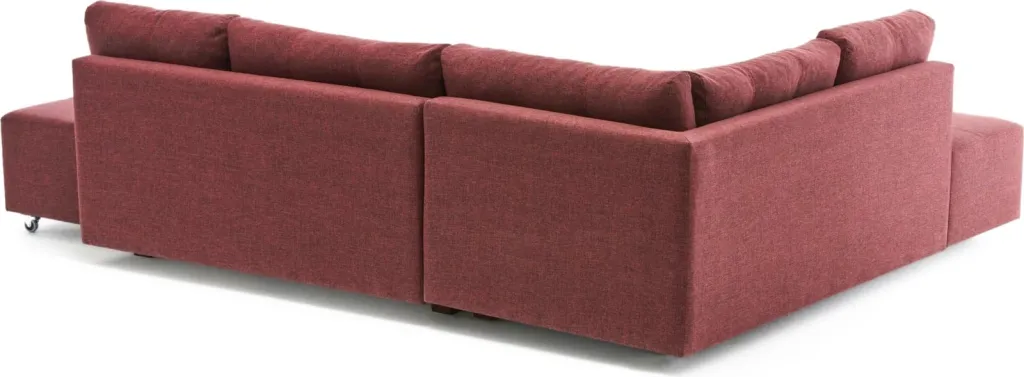 Kënd-sofë krevati, ngjyrë e kuqe e thellë (claret red), Atelier del Sofa, kënd majtas - 6