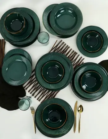 Set dark qeramike për drekë, 24 copë, Hermia Concept, TY125024FRA5A839700MAET600